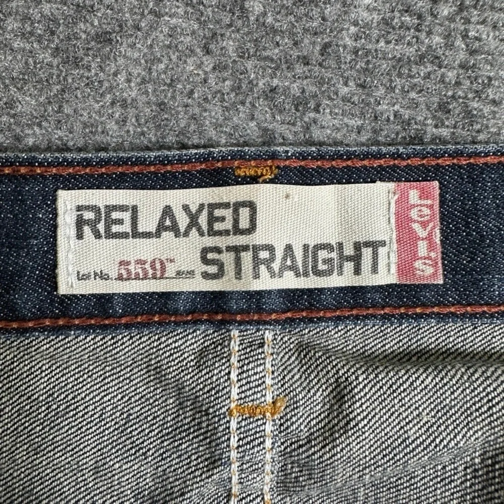Levis 559 Relaxed Straight Jeans Mens 36x30 Dark Wash Blue Denim 100% Cotton